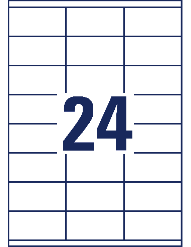 Etiketid Zweckform 3422 70x35mm A4/100L