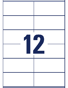 Labels Zweckform 105x48mm A4/100sh 2