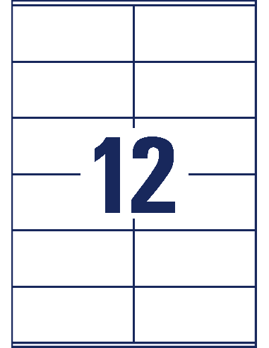 Labels Zweckform 105x48mm A4/100sh