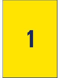 Labels Zweckform 210x297 A4/100sh yellow 2