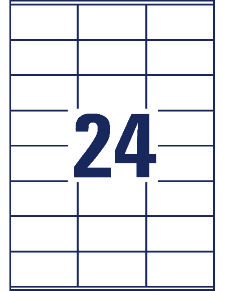 Labels Zweckform 70x36mm A4/100sh