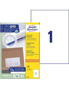 Labels Zweckform 210x297mm A4/100sh