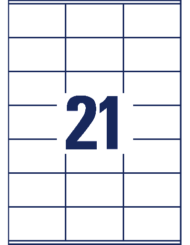 Labels Zweckform 70x41mm A4/100sh