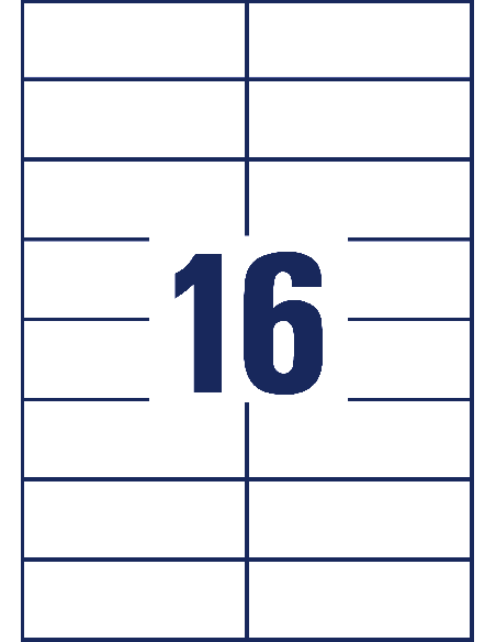 Labels Zweckform 105x37mm A4/100sh