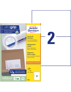 Etiketid Zweckform 3655 210x148mm A4/100L