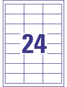 Labels Zweckform 64,6x33,8 mm A4/100sh 2