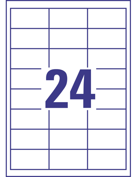 Labels Zweckform 64,6x33,8 mm A4/100sh