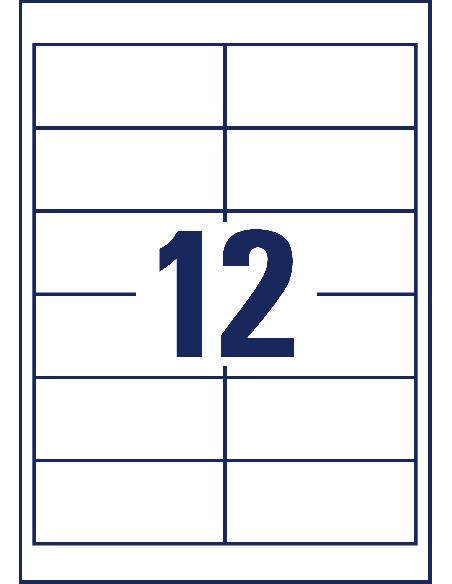 Labels Zweckform 97x42,3 A4/100sh