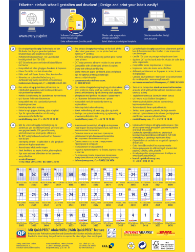 Labels Zweckform 97x42,3 A4/100sh