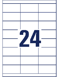 Labels Zweckform 70x33,8mm A4/100sh 2