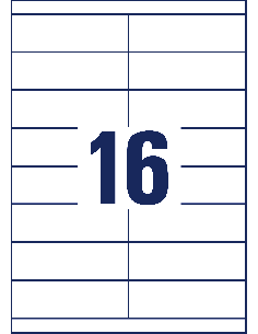 Labels Zweckform 105x33,8mm A4/100sh 2
