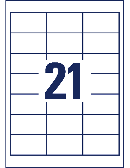 Labels Zweckform 64x36mm A4/100sh