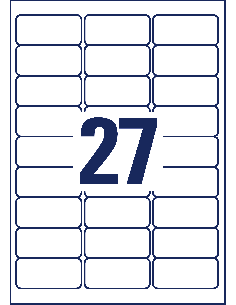 Labels Zweckform 63,5x29,6 A4/1-sheet, transparent for Inkjet printers 2