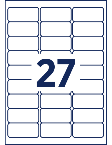 Labels Zweckform 63,5x29,6 A4/20sh name
