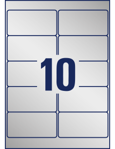 Label 96x50,8mm identification 2