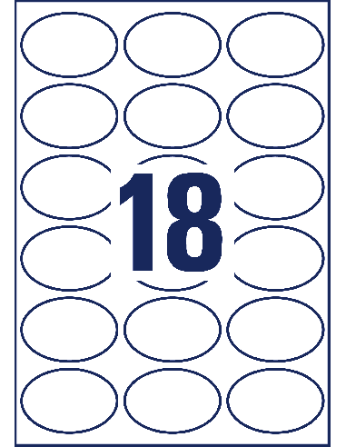 Labels Zweckform 63,5x42,3  A4/25sh, removable