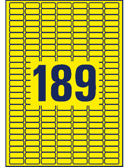 old no:6037/Label 25,4x10mm ILK yellow A