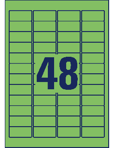 Label Avery 45,7x21,2mm A4/20L removable 2