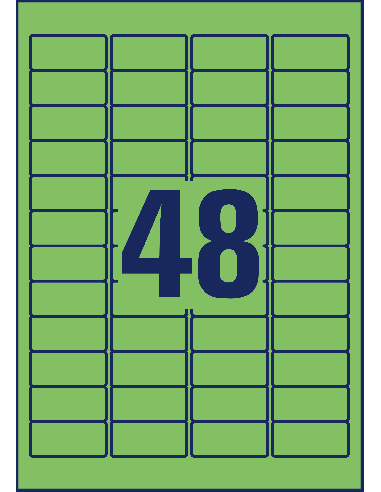 Label Avery 45,7x21,2mm A4/20L removable