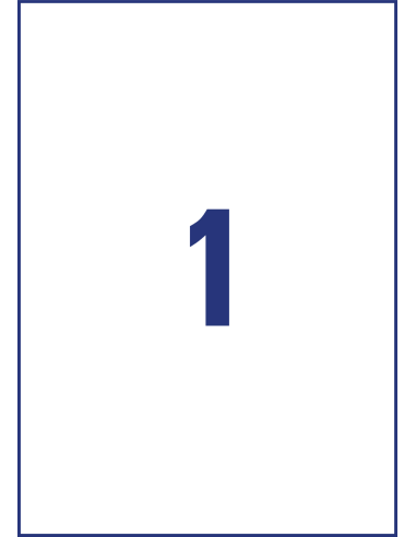 Label 210x297mm weatherproof removableLC