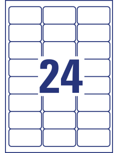 Etiketid Zweckform L4773REV-20 63,5 x33,9mm A4/20L polüester ilmastikukindel, eemaldatav, valge 2