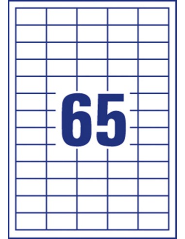 Labels Zweckform Europe 38x21,2mm A4/100sh
