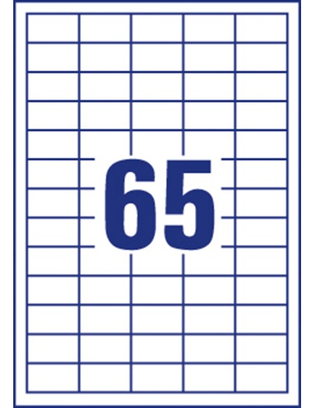 Labels Zweckform Europe 38x21,2mm A4/100sh