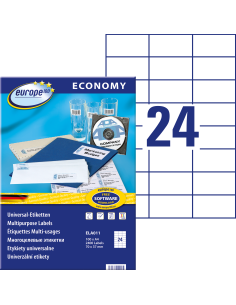 Labels Zweckform Europe 70x37 A4/100sh