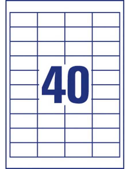Labels Zweckform Europe 48,5x25,4mm A4/100sh