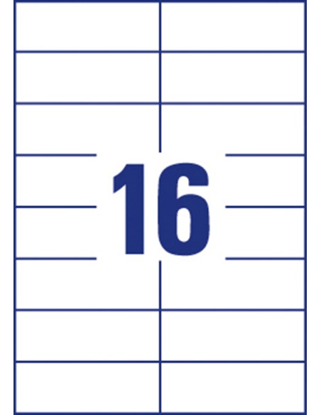 Labels Zweckform Europe 105x37mm A4/100sh