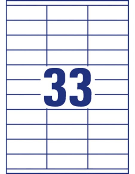 Labels Zweckform Europe 70x25,4mm A4/100sh