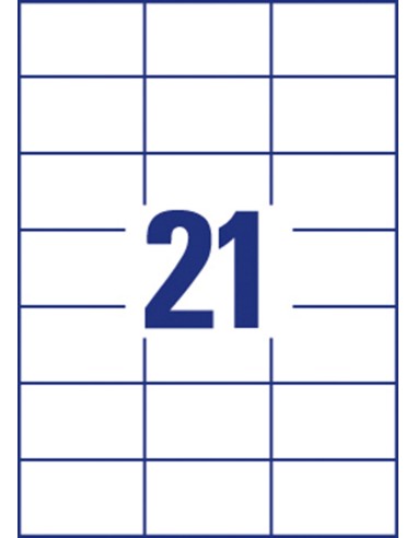 Labels Zweckform Europe 70x42,3mm A4/100sh