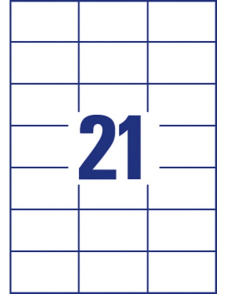 Labels Zweckform Europe 70x42,3mm A4/100sh