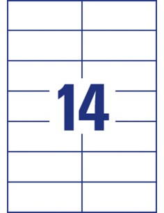 Etiketid Europe ELA038 105x42,3mm A4/100L 2