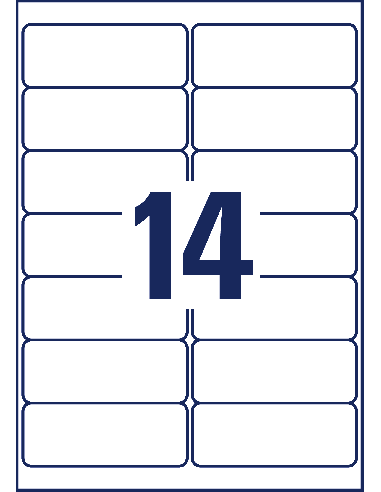 Label 99,1 x 38,1 mm