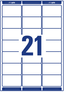 Label 63,5x38,1mm transparent (O) 2
