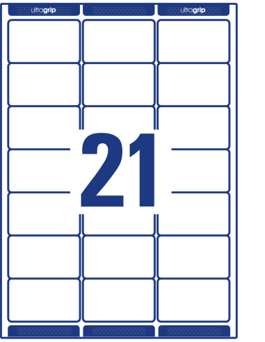 Etiketid Zweckform L7160-40 63,5x38,1mm A4 laserprinterile