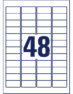 Label 45,7x21,2mm weatherproof A4 2