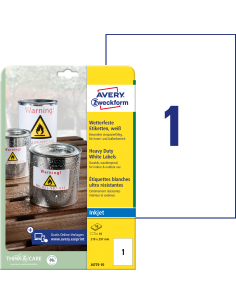 Labels Zweckform 210x297mm weatherproof