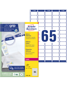 Labels Zweckform 38,1x21,2mm A4/100sh