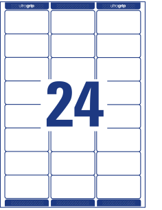Labels Zweckform 63,5x33,9mm A4/100sh 2