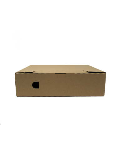 Archive box College A4 8cm with lid, brown
