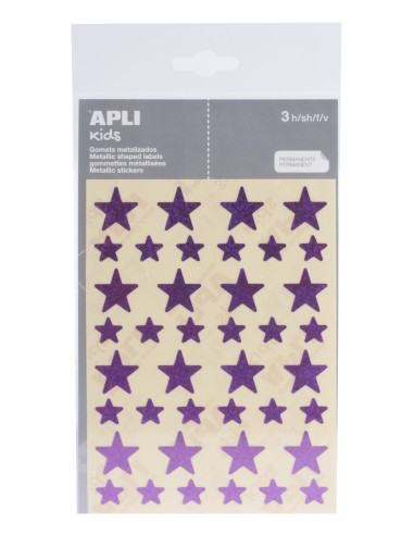 Colour coding star Apli Ø12,5mm violet