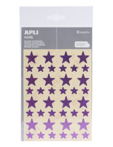 Colour coding star Apli Ø12,5mm violet