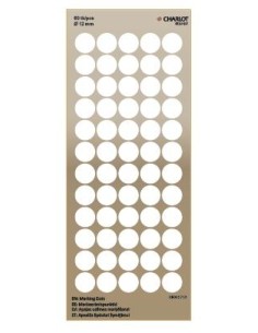 Marking points Charlot Ø12mm 60pcs / sheet white