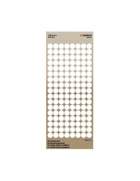 Marking points Charlot Ø8mm 136pcs / sheet white