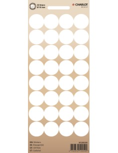 Marking points Charlot Ø18mm 32pcs / sheet transparent
