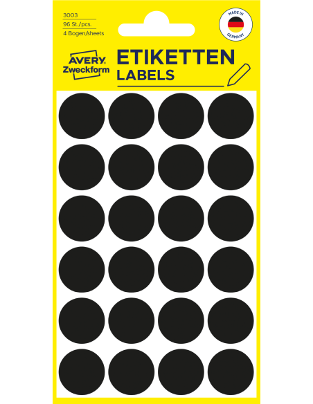 Markeerimispunktid Zweckform 3003 Ø18mm 96tk/pk must