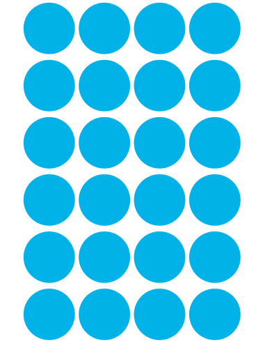 Colour coding dots Zweckform Ø18mm 96pcs blue