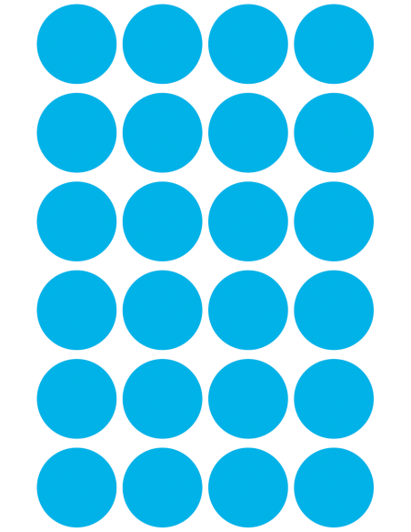 Colour coding dots Zweckform Ø18mm 96pcs blue